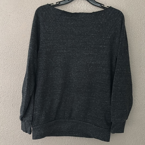 Women’s Unparalleled Wide Neck Sweatshirt, Michigan, Gray, Medium - Picture 6 of 6